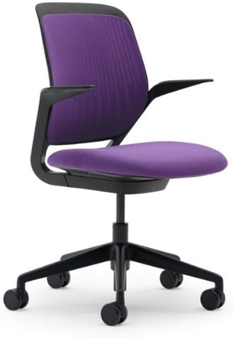 Steelcase Cobi Chair: Fixed Arms - Standard Carpet Casters - Cogent Concord Fabric