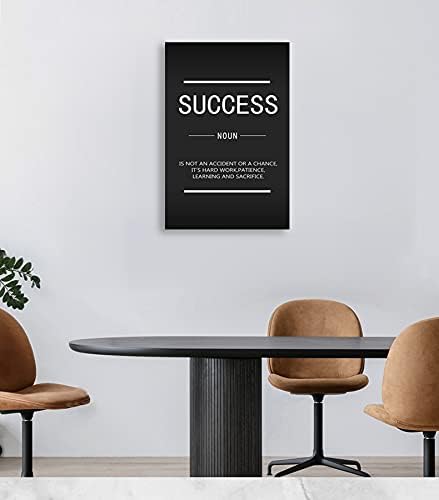 Motivational Poster Inspirational Canvas Wall Art Entrepreneur Quotes Painting Modern Success Motivational Poster Printing Office Bedroom Artwork Decorative Frame Ready to Hang[24''W x 36''H]