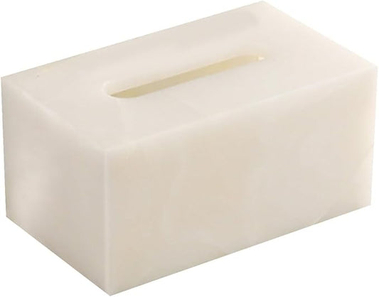 Stylish Tissue Box Rectangular Tissue Box Cover Plastics Tissue Box lid Reusable Tissue Box for Bathroom Bedroom Dressers Desk Offices Home Modern Tissue Box (Color : Green, Size : Multi-Colored