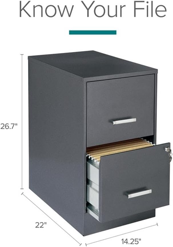 Lorell SOHO 22" 2-Drawer File Cabinet LLR16871