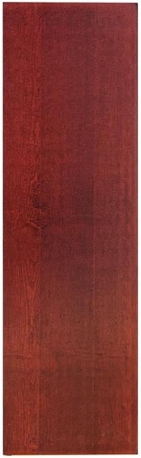 Traditional 36" Tall 9-Shelf Triple Wide Wood Bookcase in Cherry