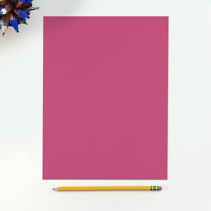 LUXPaper 8.5" x 11" Paper | Letter Size | Magenta Pink | 80lb. Text | 500 Qty