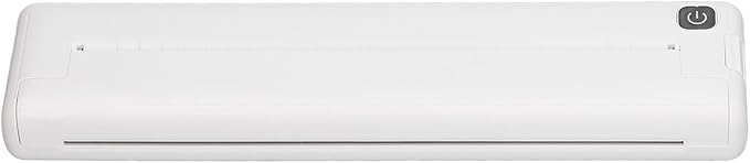 ASHATA A4 Thermal Printer, Rechargeable Inkless Thermal Printer, Portable Travel, Vehicles Mobile for iOS Phone and Laptop, for School Office