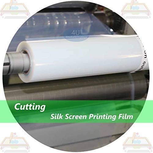 8.5" x14" Silk Screen Printing Film 50 Sheets Waterproof Inkjet Transparency Film for Water-based Pigment and Dye Inkjet Printers