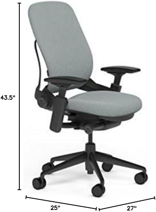 Steelcase Leap Office Chair, Black Frame and Buzz2 Alpine Fabric