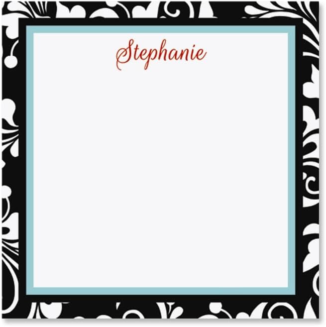 Current Personalized Opulent Notepad Set - Set of 4, 100-sheet pads, Add Your Name, Largest pad 4-1/4" x 6-3/4", Personalized Stationery, Graduation Gift