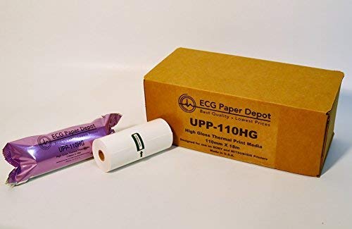 Ultrasound Film/Media UPP-110HG Sony Compatible High Gloss Paper by ECG Paper Depot| 110mm x 18m | 3 Rolls
