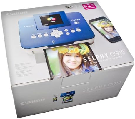 Canon Office Products SELPHY CP910 Blue Wireless Color Photo Printer