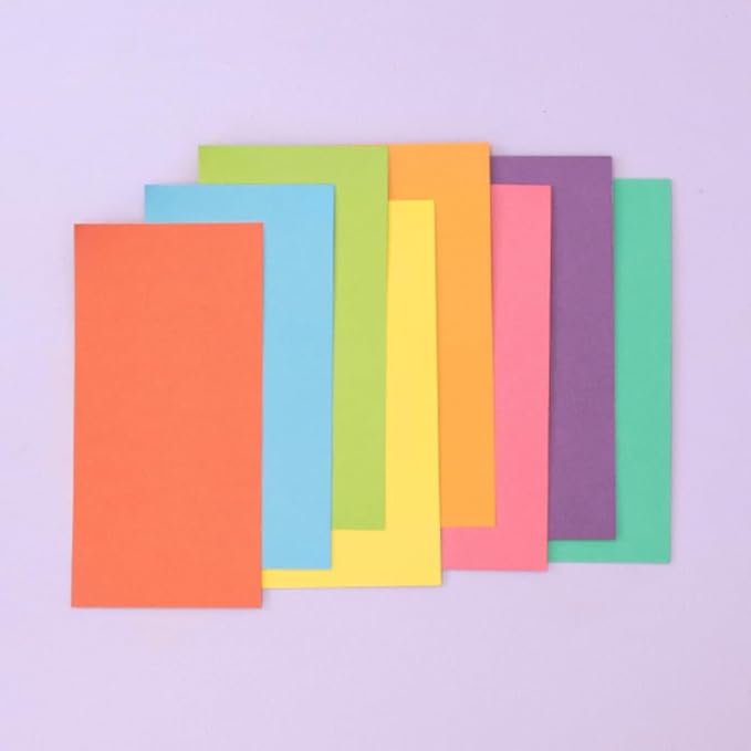 Craftelier - Brights Cardstock | Pack of Colored Cardstock | Colored Paper for Crafts, Scrapbooking, DIY Projects | 32 Sheets, Double-Sided, 5.91" x 2.95", 8.47oz