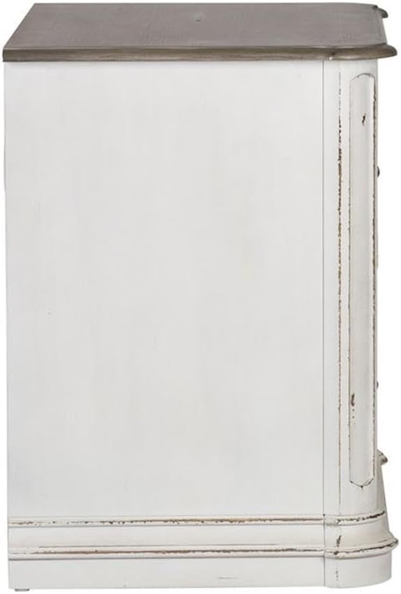 Liberty Furniture Magnolia Manor Media Lateral File for Home Office, W34" x D22" x H31", White