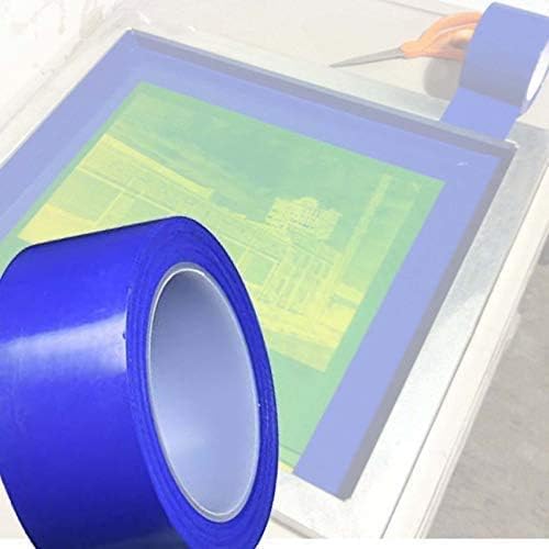 2" x108ft.12 Rolls Screen Printing Block Out Tape & Graphic Production Blue Tape Solvent and Water Resistant 2" x36yds