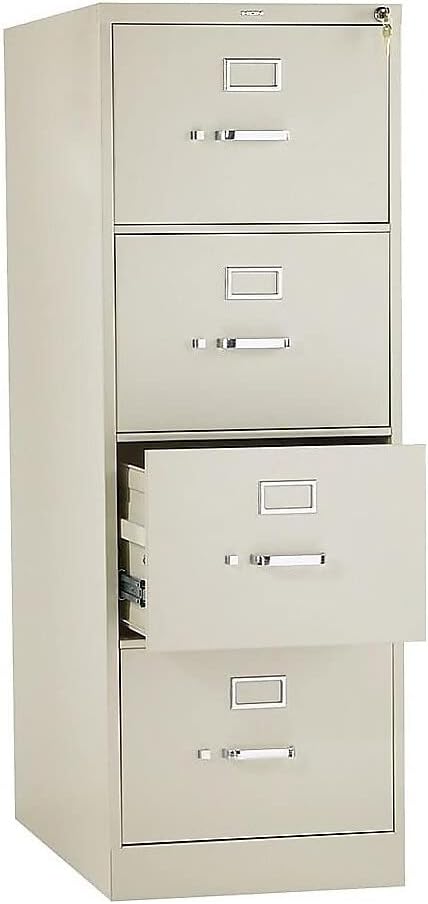 HON 314CPL 310 Series Four-Drawer, Full-Suspension File, Legal, 26-1/2d, Putty