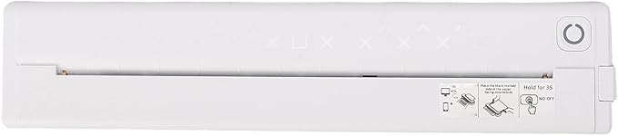 Dpofirs Portable Thermal Printer, Wireless Bluetooth Inkless Printer, with Bracket, Support 8.5x11in Letter & 28.5in Paper Width, for Home Office Travel Car (White)