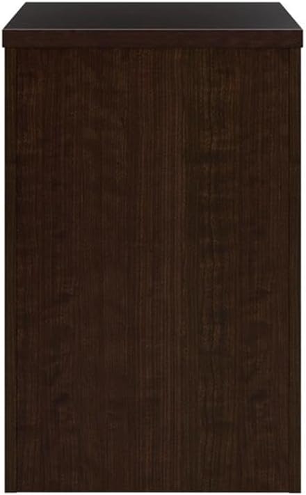 Bush Business Furniture Office in an Hour 3 Drawer Rolling File Cabinet in Mocha Cherry | Mobile Under Desk Drawers for Letter, Legal, and A4-Size Document Storage