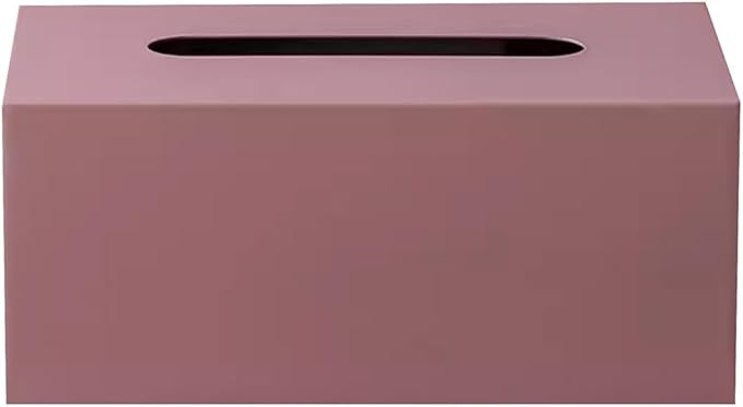 Stylish Tissue Box Light Metal Tissue Box and High-end Tissue Box Rectangular Tissue Holder for Vanity Bathroom Kitchen Office Home Decor Modern Tissue Box (Color : Gray) (Pink)