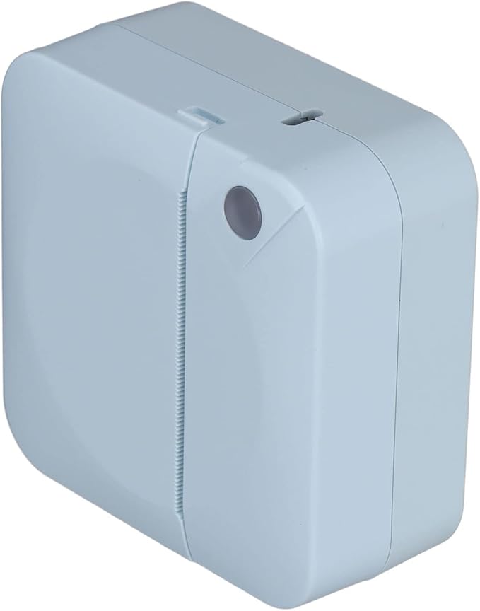 Tyenaza Mini Printer 200DPI Thermal Paper Ergonomic Design Rechargeable Battery Safe Stable Portable Printer for Home Office (Blue)