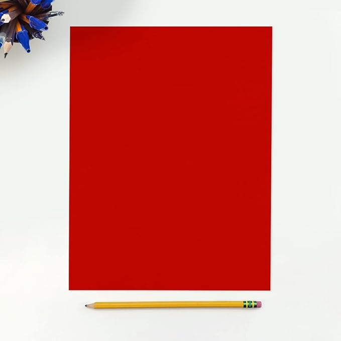 LUXPaper 8.5" x 11" Paper | Letter Size | Holiday Red | 60lb. Text | 50 Qty