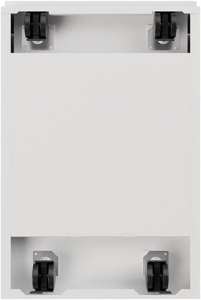 Scranton & Co 2 Drawer Mobile File Cabinet in White