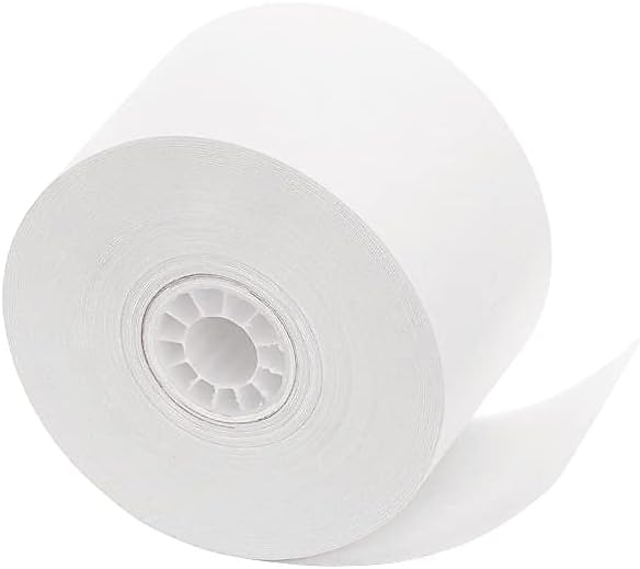PM Company 18990 Single Ply Cash Register/POS Rolls, 1 3/4-Inch x 150 ft., White, 10/Pack