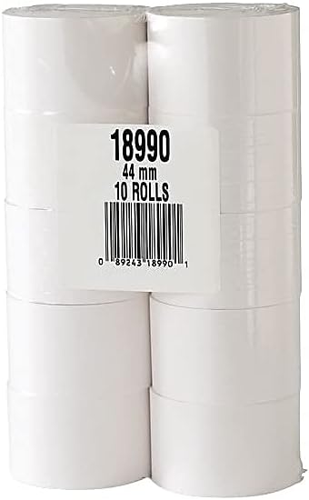 PM Company 18990 Single Ply Cash Register/POS Rolls, 1 3/4-Inch x 150 ft., White, 10/Pack