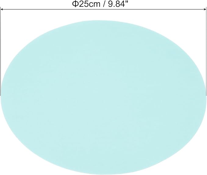 PATIKIL 9.8-inch Round Cardboard Paper, 20 Pcs 200GSM Blank Disc Circles Slices Cutouts Paper for Party Decorations DIY Craft Arts Drawing Painting Writing, Light Blue