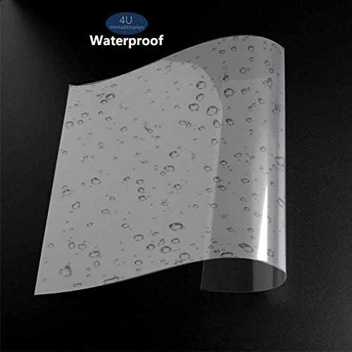 24" x100ft. 1 Roll Screen Printing Film Waterproof Inkjet Transparent Film for Water-based Pigment and Dye Ink Jet Printers
