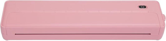 ZJchao Portable A4 Thermal Printer Inkless Mobile Printer for Home and Office (Pink)