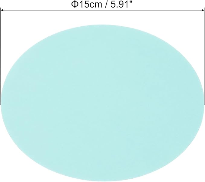 PATIKIL 5.9-inch Round Cardboard Paper, 20 Pcs 200GSM Blank Disc Circles Slices Cutouts Paper for Party Decorations DIY Craft Arts Drawing Painting Writing, Light Blue