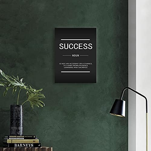 Inspirational Entrepreneur Quotes Poster Success Inspirational Wall Art Painting Canvas Office Artwork Modern Wall Decoration Bedroom Living Room Stretching Frame Ready to Hang[18" W x 24" H]