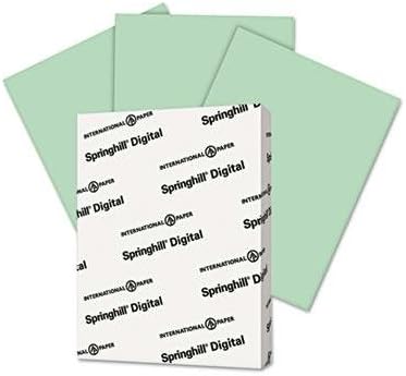 Springhill - 3 Pack - Digital Vellum Bristol Color Cover 67 Lb 8 1/2 X 11 Green 250 Sheets/Pack "Product Category: Paper & Printable Media/Loose Paper"