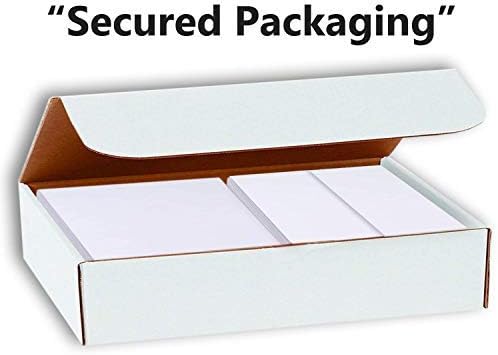 Hamilco White Cardstock Paper with Envelope Set – 5" x 7", 80 lb Cover, Blank Index, Flash & Greeting Cards, Printable Invitation Cardstock, 100 Pack
