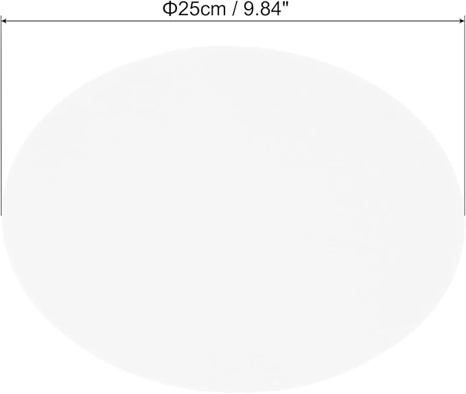 PATIKIL 9.8-inch Round Cardboard Paper, 20 Pcs 200GSM Blank Disc Circles Slices Cutouts Paper for Party Decorations DIY Craft Arts Drawing Painting Writing, White