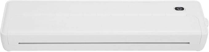 ZJchao Portable A4 Thermal Printer Inkless Mobile Printer for Home and Office (White)