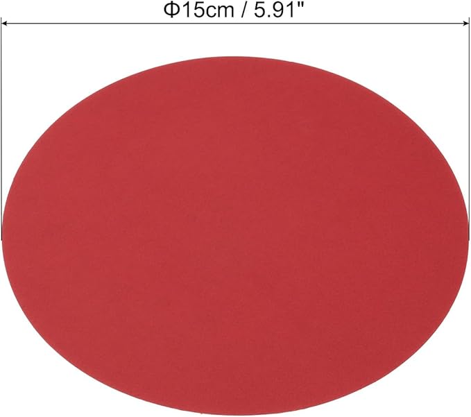 PATIKIL 5.9-inch Round Cardboard Paper, 20 Pcs 200GSM Blank Disc Circles Slices Cutouts Paper for Party Decorations DIY Craft Arts Drawing Painting Writing, Red