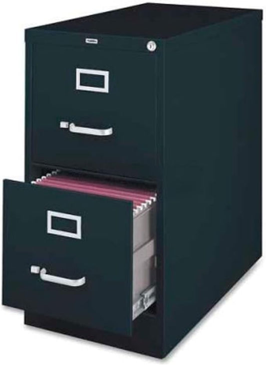 Lorell 60661 Vertical File,2-Drawer,Legal,18-Inch x26-1/2-Inch x28-3/8-Inch,Black