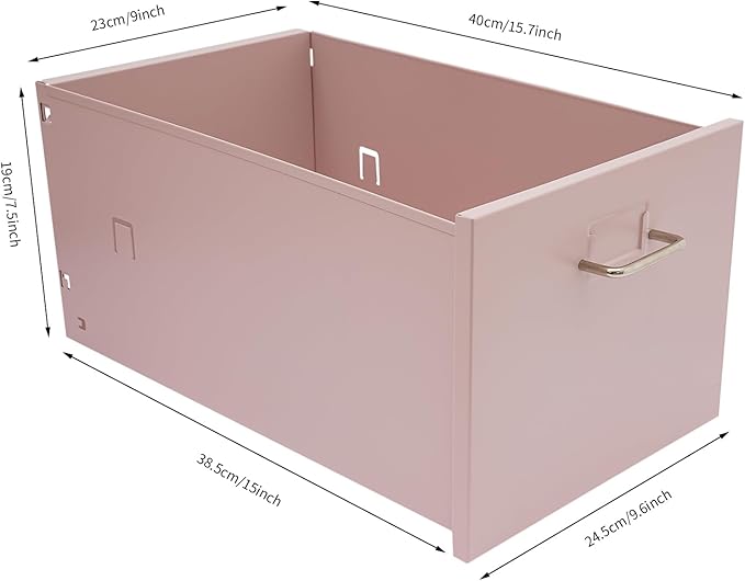 3 Drawer Metal Storage Cabinet Mobile File Cabinet with Lock Under Desk Office Storage Cabinet for Office & Home Fits Letter/Standard Sizes(Pink)