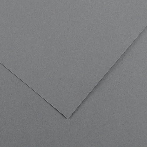 Canson Iris Vivaldi A4 185 GSM Smooth Colour Paper - Dark Grey (Pack of 50 Sheets)