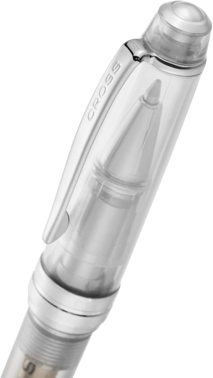 Cross Bailey Light Translucent Clear Resin Ballpoint Pen - Professional Pen for Effortless Writing - Journaling, Note-Taking & More - Black Ink - Easy Handling - Includes Gift Box