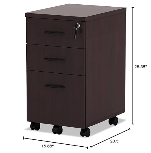 Alera Valencia Series Mobile Box/Box/File Pedestal File ALEVA572816MY Each