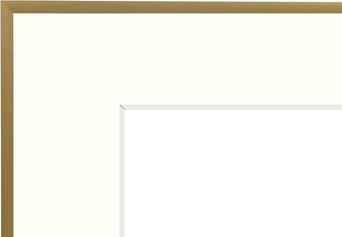 Golden State Art, Gallery Wall Frame Set of 6 - Gold 12x16 Aluminum Photo Frames with Mat for 8.5x11 Pictures - 12 x 16 inch Metal Frame with Real Glass Cover - Elegant Home or Office Decor