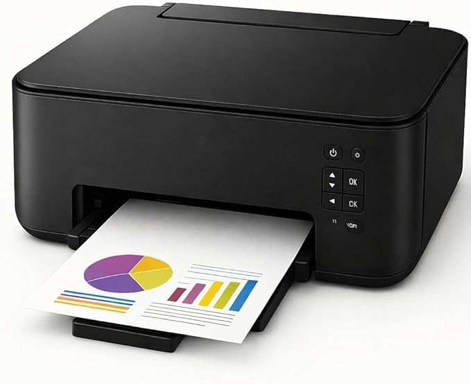 All-in-One Wireless Color Printer, Scanner, Copier with AirPrint, No Bluetooth, Black, Home Office Inkjet Printer Over 13 lb