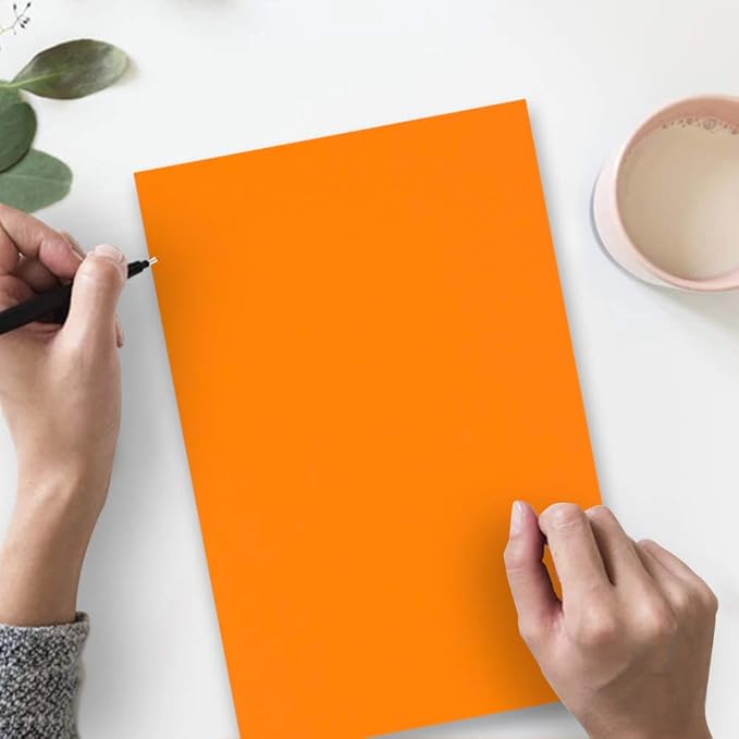 JAM PAPER Legal Colored 24lb Paper - 90 gsm - 8.5 x 14 - Orange Recycled - 100 Sheets/Pack
