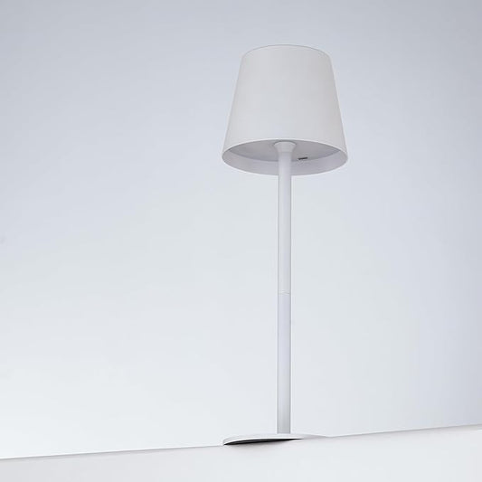 Versa LED Cordless USB-C Re-Chargeable Desk Lamp, 5200mAh Battery Operated with 3 Color Temperature 2700K-3000K-3500K and Fingertip Touch On/Off Plus Dimming with Two 5in Adj Height Stems in White
