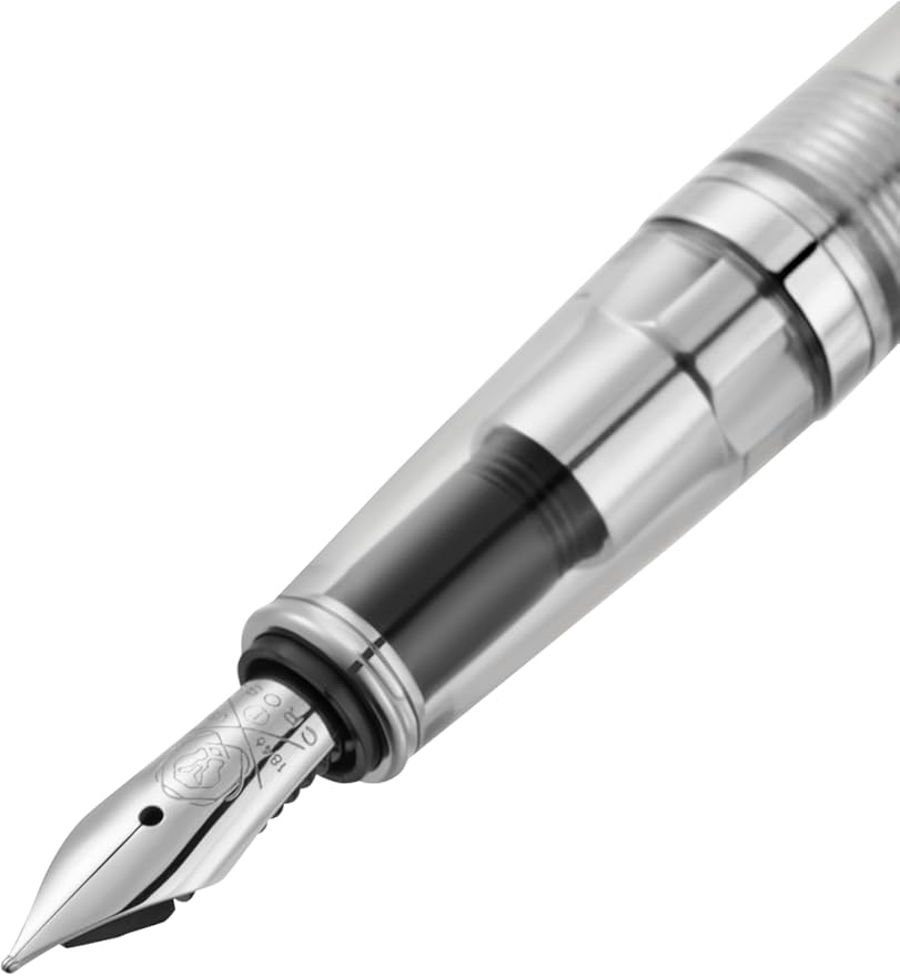 Cross Bailey Light Translucent Clear Resin Extra-Fine Nib Fountain Pen - Professional Pen for Effortless Writing - Journaling, Note-Taking & More - Black Ink - Easy Handling