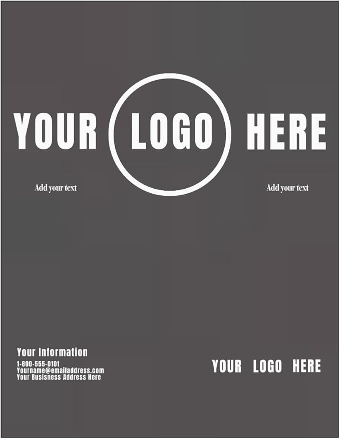 LUXPaper Custom Printed 8.5" x 11" Paper | Customizable Letterhead | Personalized Logo & Text | Letter Size | Smoke Gray | 80lb. Text | 200 Qty