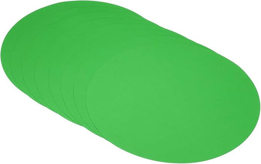 PATIKIL 9.8-inch Round Cardboard Paper, 20 Pcs 200GSM Blank Disc Circles Slices Cutouts Paper for Party Decorations DIY Craft Arts Drawing Painting Writing, Dark Green