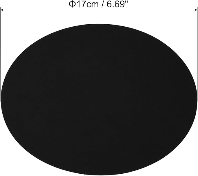 PATIKIL 6.7-inch Round Cardboard Paper, 20 Pcs 200GSM Blank Disc Circles Slices Cutouts Paper for Party Decorations DIY Craft Arts Drawing Painting Writing, Black
