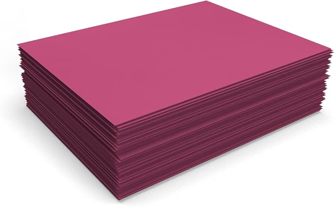 LUXPaper 8.5" x 11" Paper | Letter Size | Magenta Pink | 80lb. Text | 50 Qty