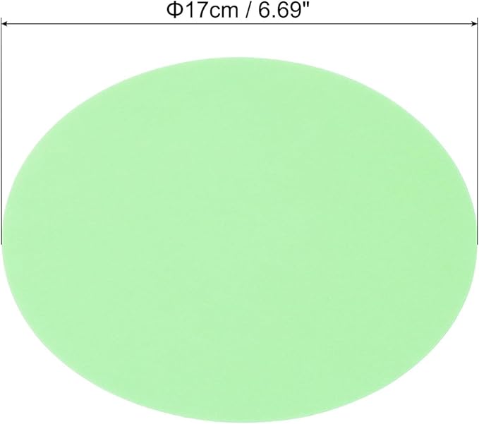 PATIKIL 6.7-inch Round Cardboard Paper, 20 Pcs 200GSM Blank Disc Circles Slices Cutouts Paper for Party Decorations DIY Craft Arts Drawing Painting Writing, Light Green