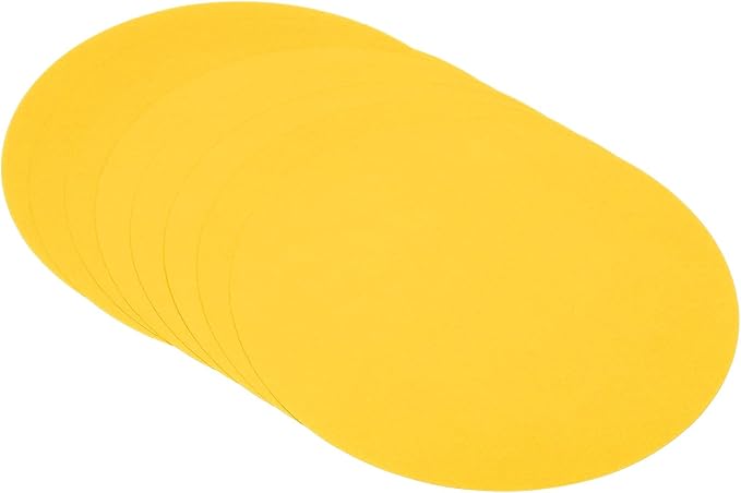 PATIKIL 5.9-inch Round Cardboard Paper, 20 Pcs 200GSM Blank Disc Circles Slices Cutouts Paper for Party Decorations DIY Craft Arts Drawing Painting Writing, Yellow